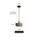 Axyaa Terrazzo LED Cement Horn Chandelier & Bedside Lamp Set