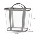 Axyaa Nylon Mesh Laundry Basket: Large Capacity, Portable, Foldable, Wall Mounted Organizer