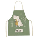 Axyaa Kitchen Apron: Fun Cartoon Design for Cooking, Baking, and Cleaning.