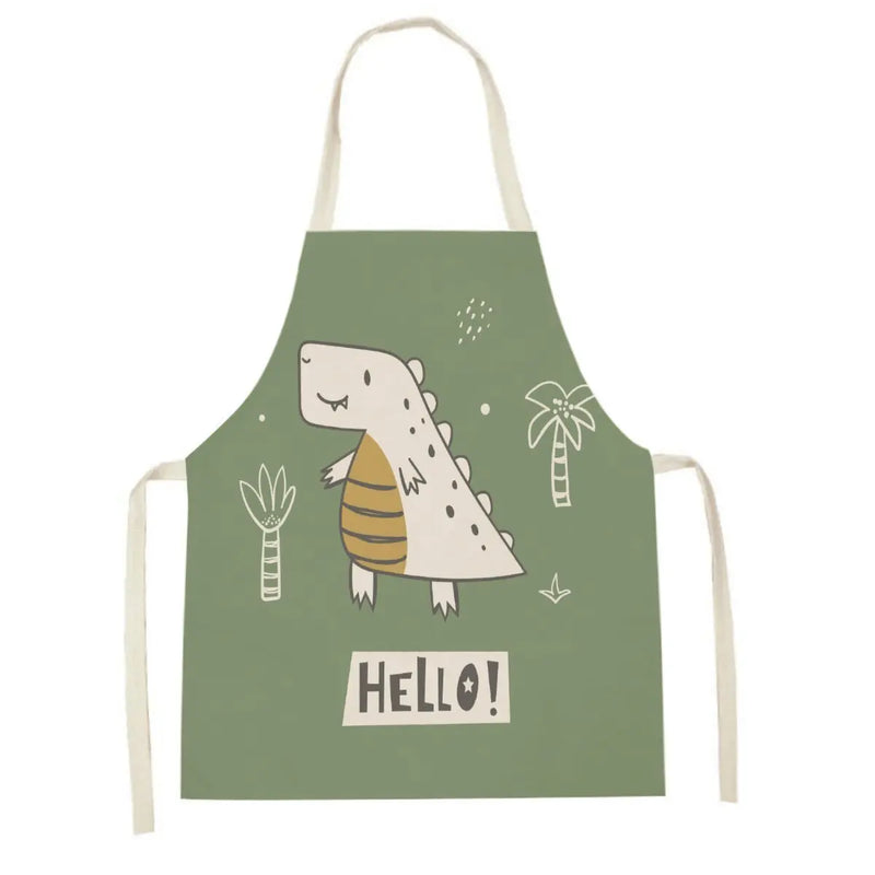Axyaa Kitchen Apron: Fun Cartoon Design for Cooking, Baking, and Cleaning.