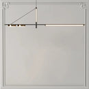 Axyaa Modern Luxury Chandelier: Creative Straight Strip Lights for Bar Table Spotlight
