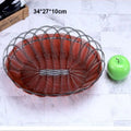 Axyaa Handwoven Plastic Imitation Vine Fruit Platter in 8 Sizes