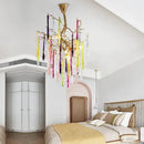 Axyaa Tree Branches Gold Ceiling Light - Modern Crystal Flush Mount