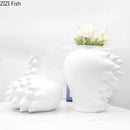 Geometric Spike Ceramic Vase by Axyaa