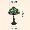 Axyaa Retro Tiffany Table Lamp LED Stained Glass Lighting Fixuture