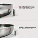 Axyaa 316 Stainless Steel Wok Pan for Induction Gas Stove Cooking