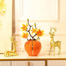 Goldplated Pomegranate Vase by Axyaa: Modern Floral Décor for Home and Office