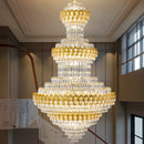 Axyaa Modern Luxury Crystal Chandelier for Living Room, Lobby, and Staircase