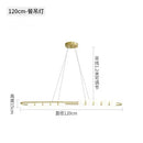 Axyaa Gold Acrylic LED Ceiling Chandelier for Dining Living Room Bedroom Lighting
