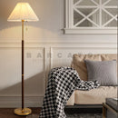 Axyaa Vintage Pleated Fabric Floor Lamp for Living Room Bedroom Study