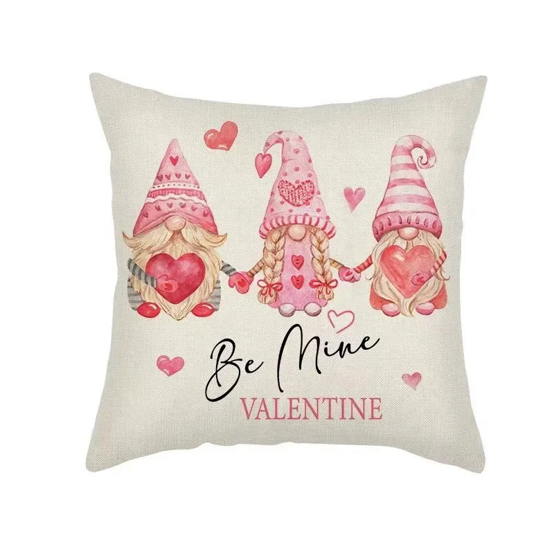 Valentine's Dwarf Truck Love Pillowcase for Family Room Sofa by Axyaa