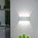 Axyaa 8W Waterproof Aluminum Wall Lamps Outdoor Indoor Up Down Lighting for Garden Porch Terrace