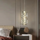 Axyaa Luxury Crystal Chandelier Pendant Lights - Remote Control Dimmable Modern Round LED Luminarias