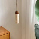 Axyaa Yellow Travertine Chandelier LED Lighting, Wabi-sabi Style Pendant Lights