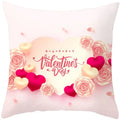 Axyaa Valentine's Day Parchment Pillow Set for Home Sofa, Square Pillowcase
