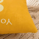 Axyaa Happy Bird Yellow Pillowcase Sofa Cover Home Decor Customizable 30x50 40x60