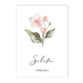 Botanical Leaves Islamic Quote Canvas Painting Pink Flower Wall Art by Axyaa