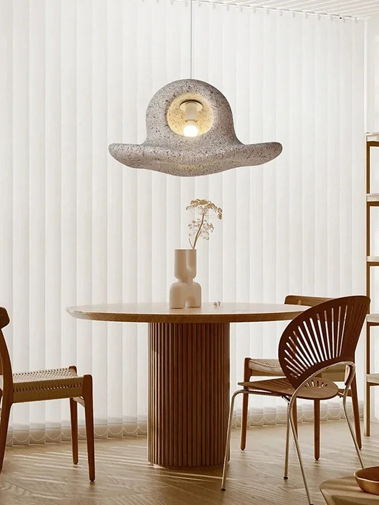 Axyaa Wabi Sabi Island Chandelier for Coffee Shop, Bar, Bedroom - LED Pendant Lighting