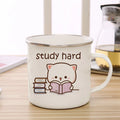 Axyaa Cute Animal Enamel Cup Breakfast Mug Set