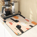 Axyaa Non-Slip Absorbent Kitchen Counter Mat - Cute Animal Design Mats