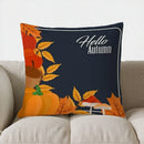 Axyaa Autumn Leaves Pattern Throw Pillow | Sofa Bedroom Car Pillow Cover