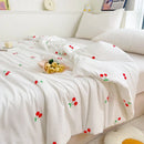 Axyaa Double Layer Yarn Summer Quilt: Soft, Skin-friendly Lightweight Comforter Blanket for Child or Adult