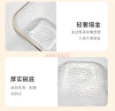 Axyaa 800ml Glass Fruit Plate High Beauty Tea Table Snack Plate