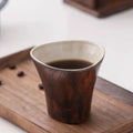 Axyaa Red Wood Grain Ceramic Coffee Cups - Home & Office Decor, Hand-washed & Branded