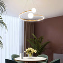 Axyaa Gold Finish Ring Pendant Chandelier for Living Room & Bedroom