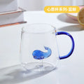 Axyaa 3D Cartoon Animal Glass Cup - Cute Single Layer Cup for Water, Coffee, Juice