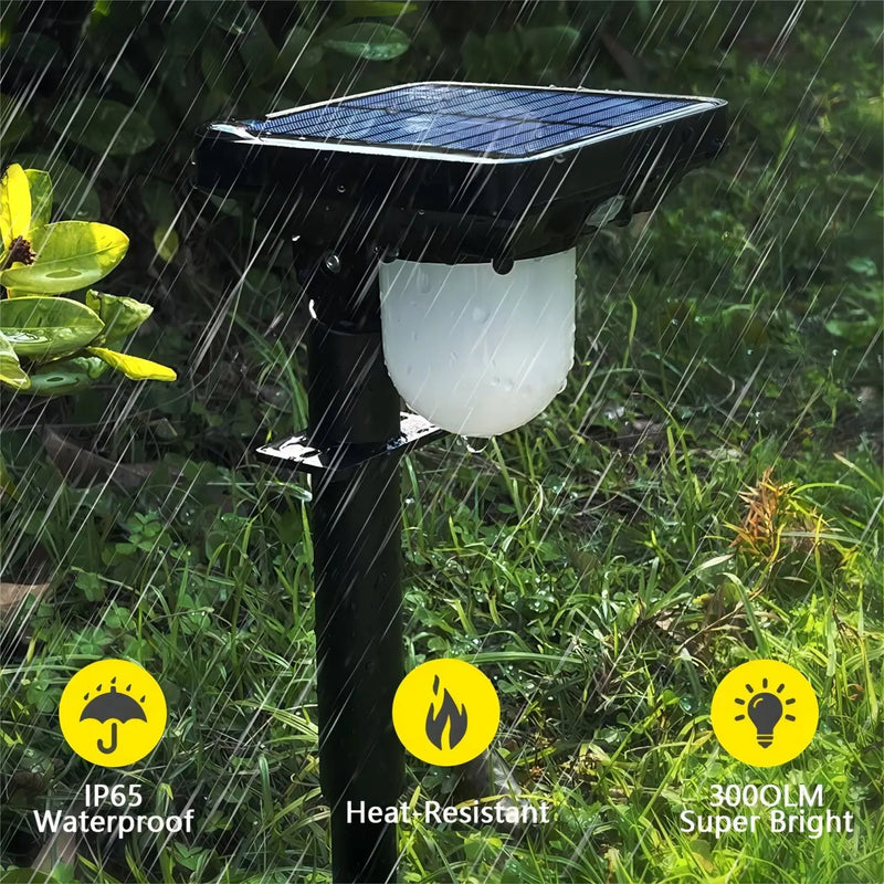 Axyaa Solar Garden Spot Light with Human Body Induction for Outdoor Pathway Lighting