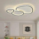Axyaa Minimalist LED Ceiling Lamp with Remote Control Dimmable Creative Chandelier Light