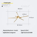 Axyaa Modern Art LED Pendant Light with Remote Control for Living Room, Bedroom, Kitchen