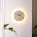 Axyaa Wabi Sabi LED Wall Lamps Yellow Travertine Stone Clock Stair Light