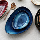 Axyaa Ceramic Sushi Dim Sum Plate Set