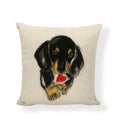 Axyaa Cute Animal Painted Cushion Covers for Home Decor and Gifts