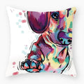 Axyaa Dog Yorkie Pug Cute Pillowcase Sofa Bedroom Decoration