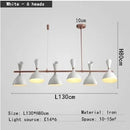 Axyaa Nordic LED Multi-Head Pendant Light for Home and Business Décor