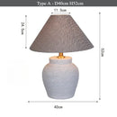 Axyaa Japanese Ceramic LED Floor Lamp with Fabric Lampshade for Home Decor