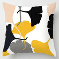 Axyaa Geometric Ginkgo Leaf Print Pillow Cover for Stylish Home & Office Decor
