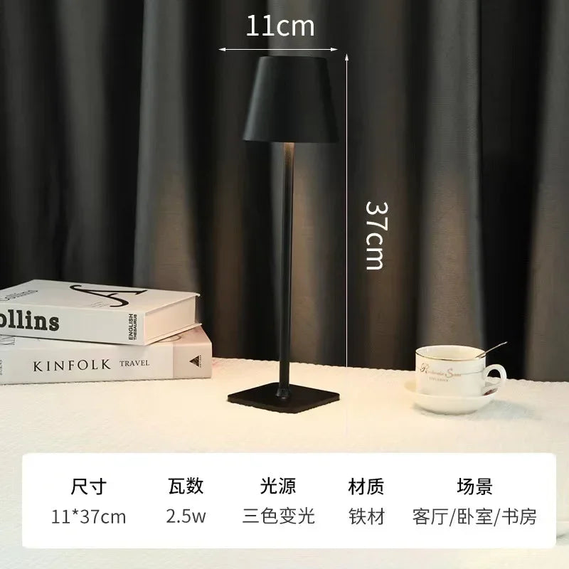 Axyaa Nordic LED Desk Lamp with USB Charging & Touch Control