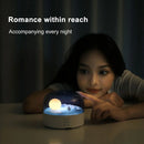 Axyaa Moon Night Light Speaker: Bluetooth Rechargeable Dimming Lamp