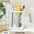 Axyaa Black Metal Mesh Desktop Organizer Pen Holder Pencil Cup Pen Case