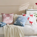 Velvet Bowknot Pillowcase Set for Cute Home Decoration by Axyaa
