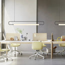 Axyaa Nordic LED Pendant Light - Minimalist Iron Chandelier for Dining Room