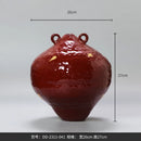 Crimson Ceramic Vase by Axyaa for Elegant Living Room Flower Arrangements