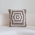 Axyaa Brown Geometric Cushion Cover for Home Decor - 45x45cm, 30x50cm