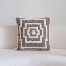Axyaa Brown Geometric Cushion Cover for Home Decor - 45x45cm, 30x50cm