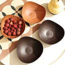 Axyaa Wood Grain Plastic Dining Plate for Snacks and Fruits