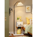 Axyaa Cute Apple Floor Lamp with Side Table, LED Light, Modern Decor for Small Living Room